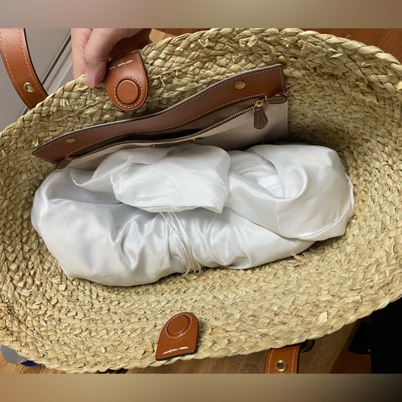 Coach Straw Basket Tote - Picture 6 of 12